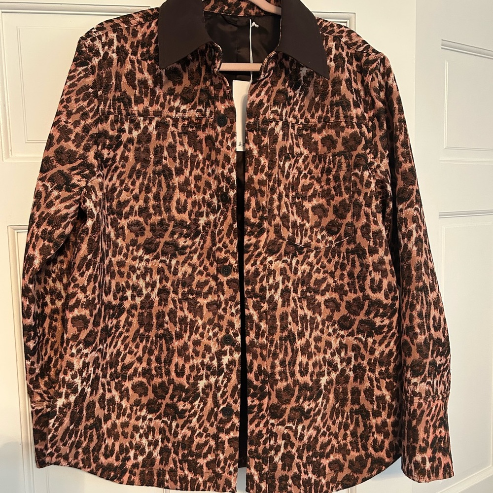 & Other Stories Brown Leopard Print Jacket